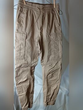 H&M Mens Slim Fit Cargo Joggers Small Gray